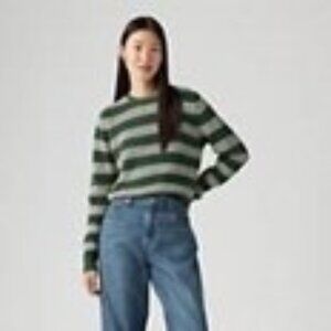 Levi’s® stripes  Pullover Sweater –  Stripe Python Green/ grey